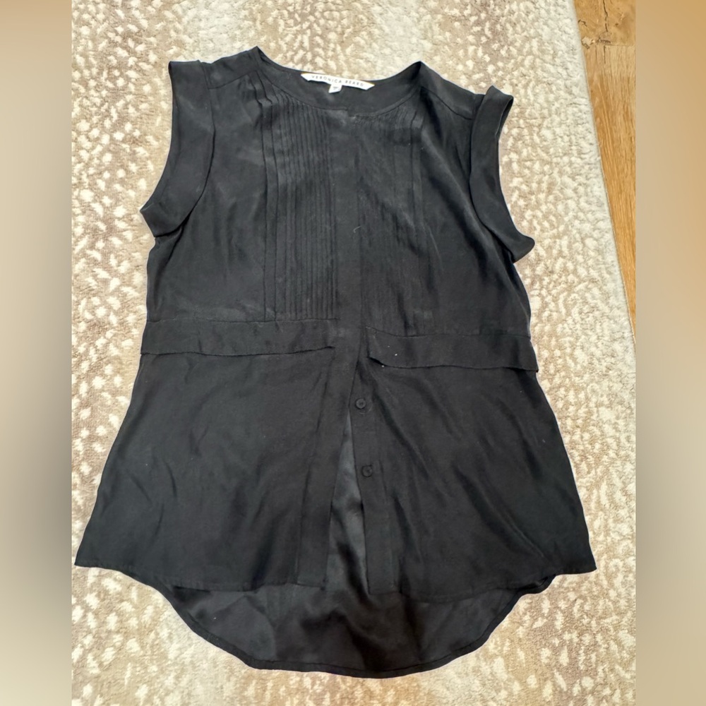 Veronica Beard silk Black Blouse